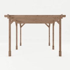 13 x 10 Mercia Traditional Wooden Pergola - Pressure Treated - side view