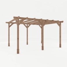 13 x 10 Mercia Traditional Wooden Pergola - Pressure Treated - isolated
