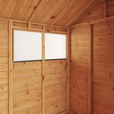 12 X 6 Mercia Woodsman Glass Combi Greenhouse With Shed - internal view