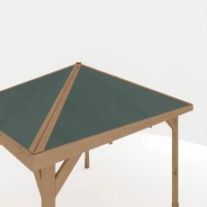 10 X 10 (3m X 3m) Mercia Traditional Wooden Gazebo - Pressure Treated - top view