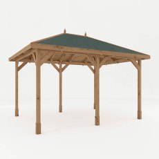 10 x 13 Mercia Traditional Wooden Gazebo - Pressure Treated - isolated