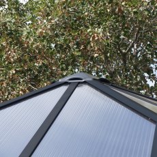 10 X 10 (3m X 3m) Palram Canopia Palermo 3000 Grey Garden Gazebo - pinnacle