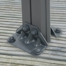 10 X 10 (3m X 3m) Palram Canopia Palermo 3000 Grey Garden Gazebo - feet