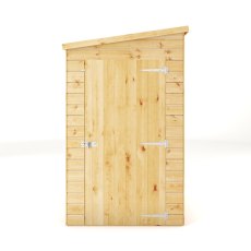 4 x 4 Mercia Shiplap Modular Pent Shed - isolated front view