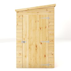 8 X 4 Mercia Shiplap Modular Pent Shed - isolated front view