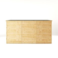 12 x 4 Mercia Shiplap Modular Windowless Pent Shed - isolated side view