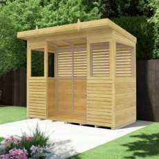 Shed Nest 8 x 4 BBQ Outdoor Kitchen Shelter - in situ