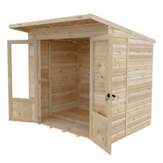Shire Avance 7 x 5 Pent Summerhouse - isolated angle view