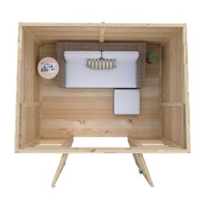 Shire Haddon 7 x 5 Pent Summerhouse - in situ, top view