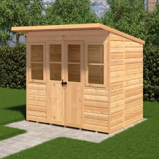 Shire Haddon 7 x 5 Pent Summerhouse - in situ
