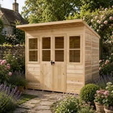 Shire Haddon 7 x 5 Pent Summerhouse - in situ