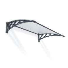 4 x 3 Palram Canopia Neo 1180 Grey Door Canopy - isolated