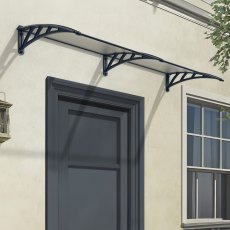 8 X 3 Palram Canopia Neo 2360 Grey Door Canopy - in situ