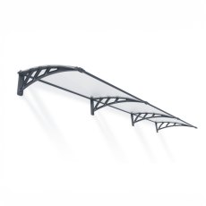 12 x 3 Palram Canopia Neo 3540 Grey Door Canopy - isolated