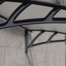12 x 3 Palram Canopia Neo 3540 Grey Door Canopy - profiles