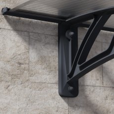 12 x 3 Palram Canopia Neo 3540 Grey Door Canopy - profile