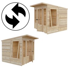 Shire Parham 7x7 Pent Summerhouse - interchangeable