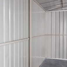 10 x 15 Globel Apex Metal Garage In Green - braces