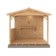 10 X 8 Shire Baroki Garden Bar With Canopy - isolated front view