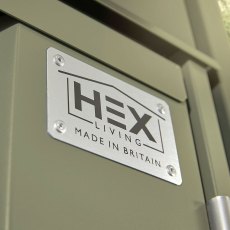 4 X 2 Hex Living Weston Pent Metal Shed In Sage Green - hex