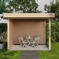 10 x 8 (3.0m x 2.5m) Lugarde Select Winsford Gazebo - in situ, front view