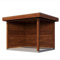 10x8 Lugarde Select Winsford Gazebo Treated Brown - isolated