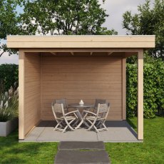 10 x 10 (3.0m x 3.0m) Lugarde Select Trowbridge Gazebo - in situ, front view