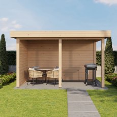 13 x 8 (3.88m x 2.5m) Lugarde Select Andover Gazebo - in situ, front view