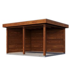 13x12 Lugarde Select Horsham Gazebo Treated Brown - isolated