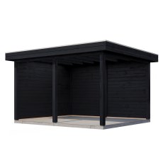 13x12 Lugarde Select Horsham Gazebo Treated Black - isolated angle view