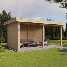 16x10 Lugarde Select Dorchester Gazebo - in situ, angle