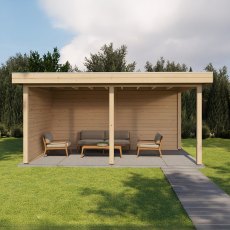 16x10 Lugarde Select Dorchester Gazebo - in situ, front view