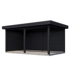 16x10 Lugarde Select Dorchester Gazebo Treated Black - isolated