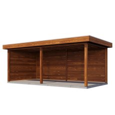 19x10 Lugarde Select Grimsby Gazebo Treated Brown - isolated