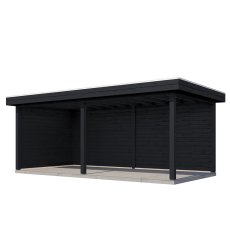 19x10 Lugarde Select Grimsby Gazebo Treated Black - isolated