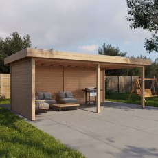 19x12 Lugarde Select Reading Gazebo - in situ, angle