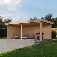 19x12 Lugarde Select Reading Gazebo - in situ, angle view