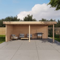 19x12 Lugarde Select Reading Gazebo - in situ, front view