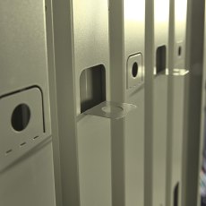 10x8 Hex Living Alton Apex Metal Shed in Sage Green - hooks