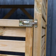 Mercia Single Wheelie Bin Store - Pressure Treated - padbolt