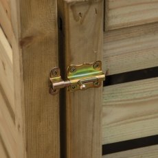 Rowlinson Quadruple Wheelie Bin Store - Pressure Treated - lock