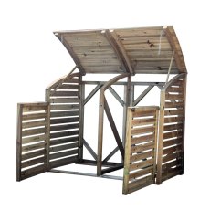 Mercia Double Wheelie Bin Store - Pressure Treated - isolated