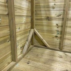 4x6 Powersheds Premium Tongue & Groove Apex Wooden Shed - Pressure Treated - brace
