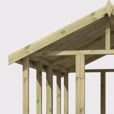 4x6 Powersheds Premium Tongue & Groove Apex Wooden Shed - Pressure Treated - framing