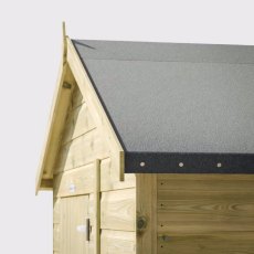 4x6 Powersheds Premium Tongue & Groove Apex Wooden Shed - Pressure Treated - felt
