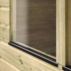 4x6 Powersheds Premium Tongue & Groove Apex Wooden Shed - Pressure Treated - glass