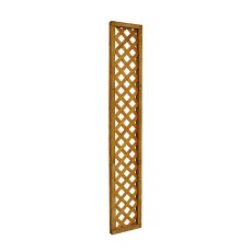 2ft High (600mm) Forest Diamond Lattice Fence Topper - vertical
