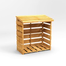 4 x 2 Powersheds Log Store - Pressure Treated - isolated view