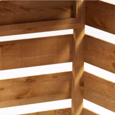 6 x 2 Powersheds Log Store with Shelf - in situ, slatted