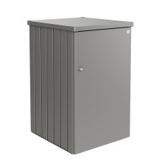 Biohort Alex Single Wheelie Bin Store - metallic quartz grey